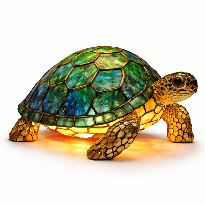 Stained Glass Mosaic Table Lamp LED Decorative Night Light Home Decor