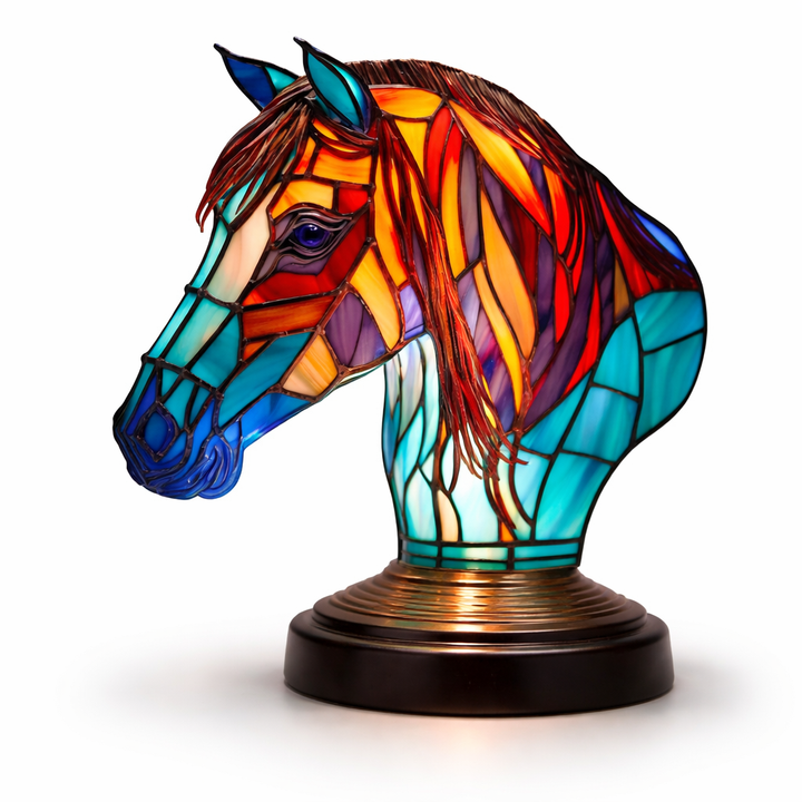 Stained Glass Mosaic Table Lamp LED Decorative Night Light Home Decor