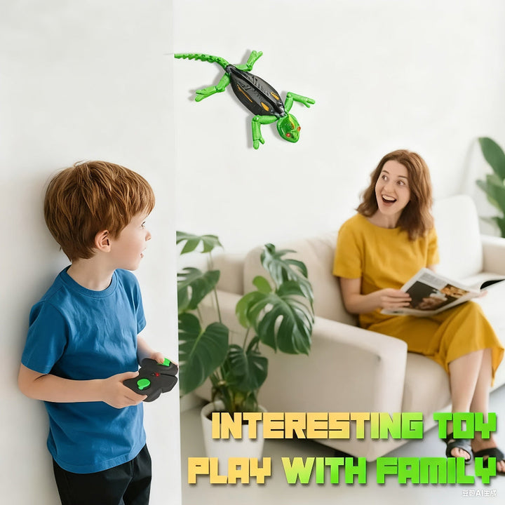 Remote Control Wall Climbing LED Gecko Lizard Robot Toy