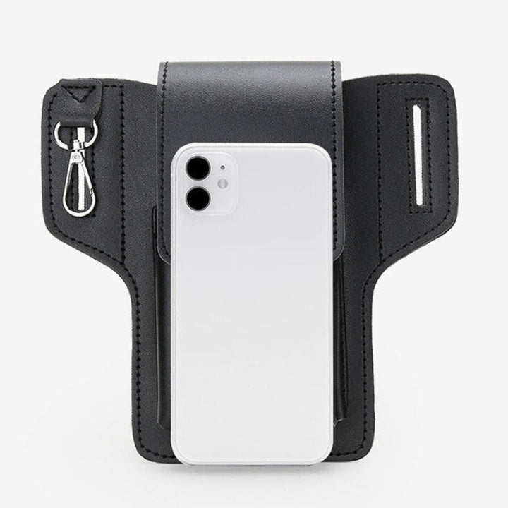 Leather Phone Case Belt Bag Pouch for Outdoor Use