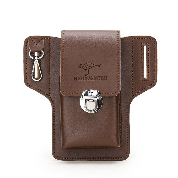 Leather Phone Case Belt Bag Pouch for Outdoor Use