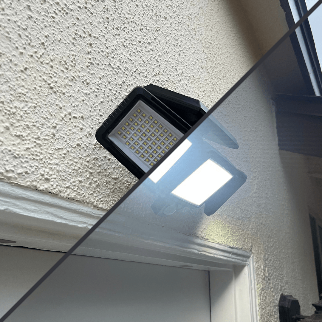 Solar Motion Sensor LED Security Light 3-Head 2500 Lumens IP65