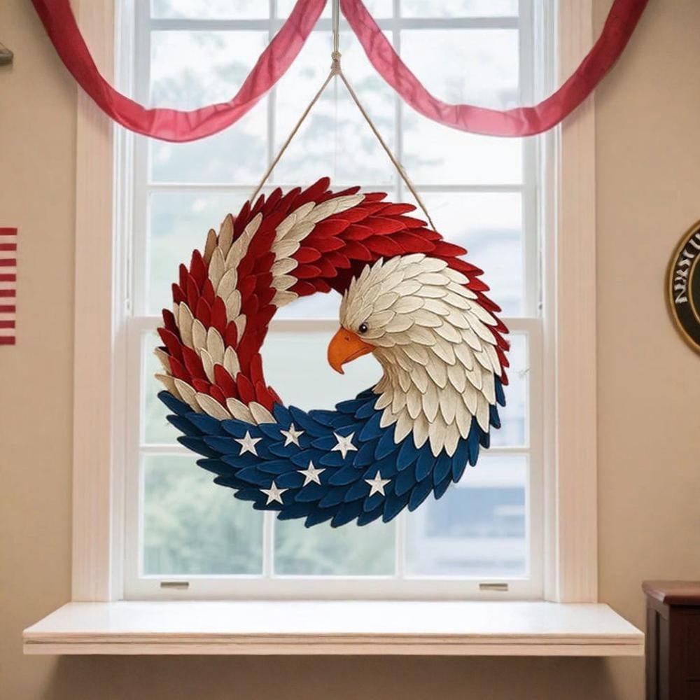 Eagle Wreath Veterans Wall Art Indoor Outdoor Wall Decor