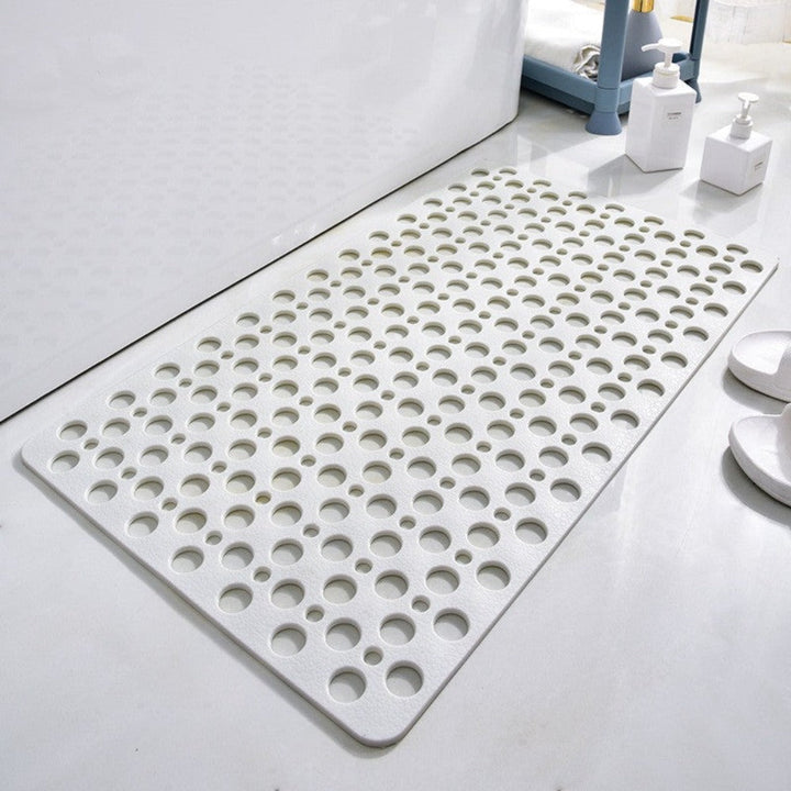 Antislip Rectangular Shower Mat with Antibacterial Protection