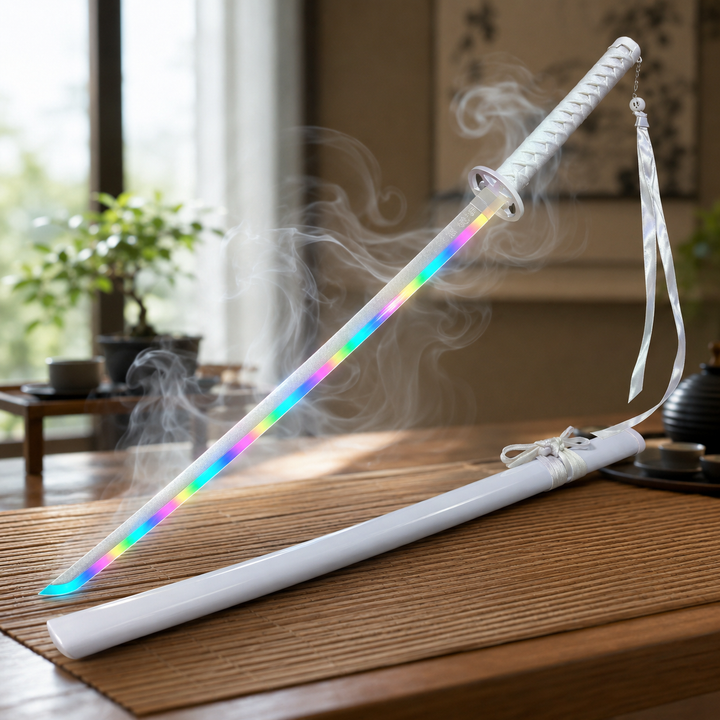 Light-Up Nichirin Sword Cosplay Prop with Sheath