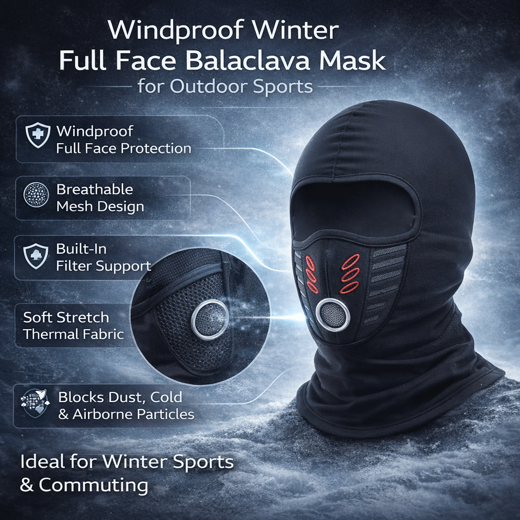 Full Face Windproof Balaclava Mask for Outdoor Sports