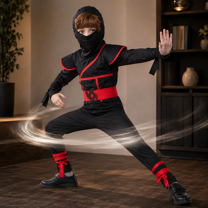 Kids Ninja Muscle Bodysuit Costume for Halloween