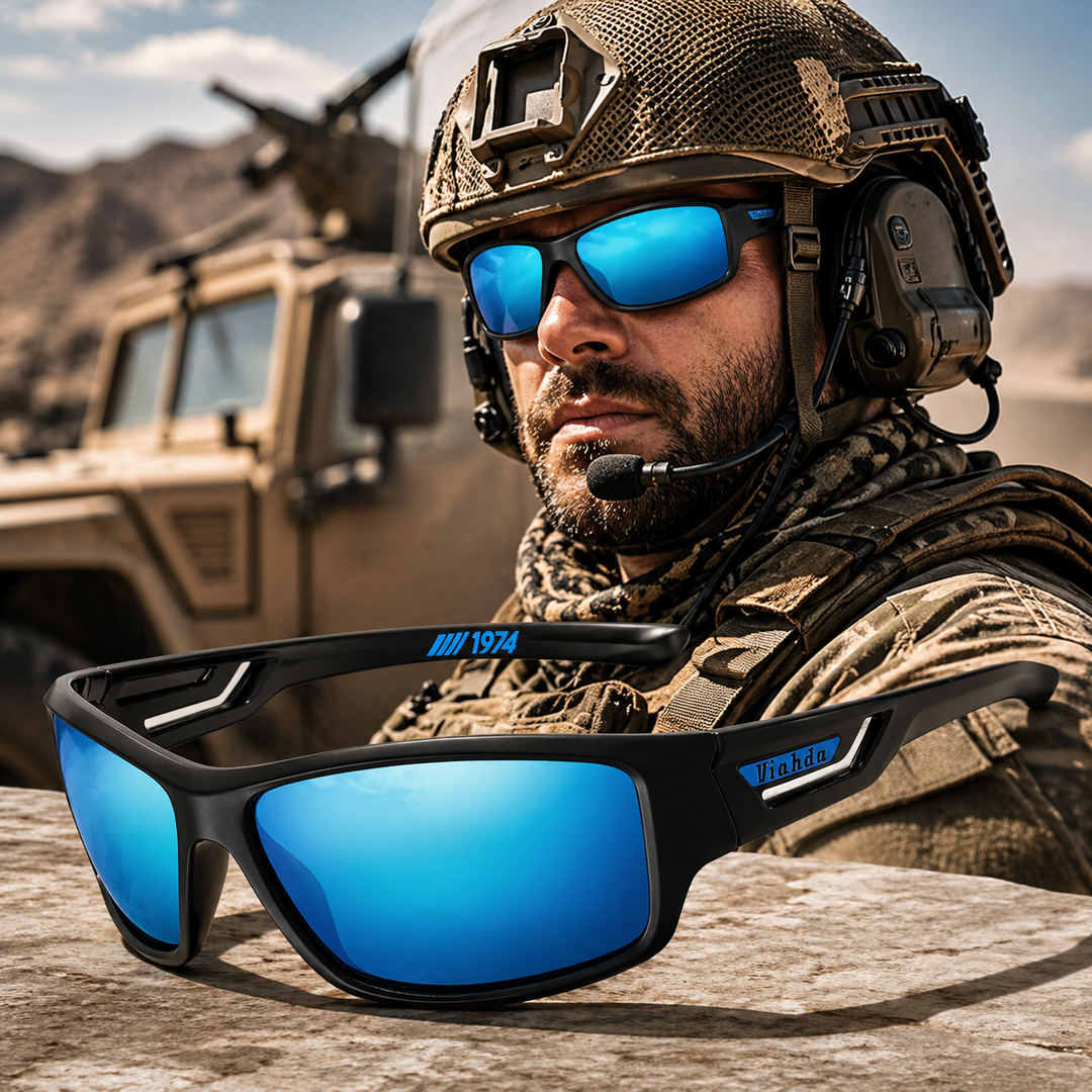 Aviator Polarized Men Sunglasses UV Protection Military Style