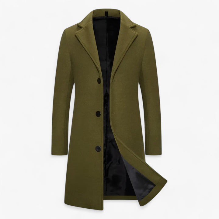 Long Cotton Jacket Business Casual Men