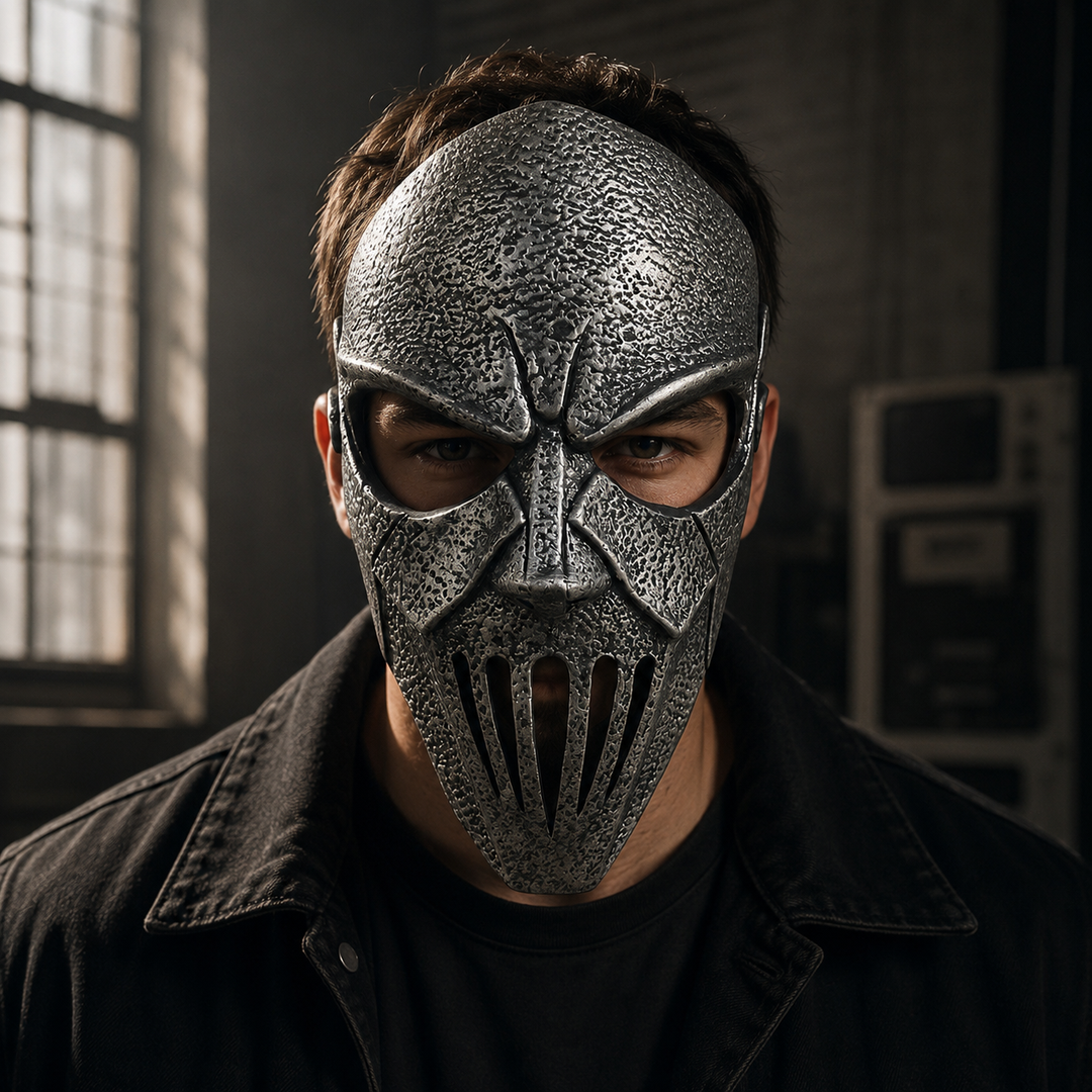 Latex Halloween Horror Face Mask Heavy Metal Style Costume Mask