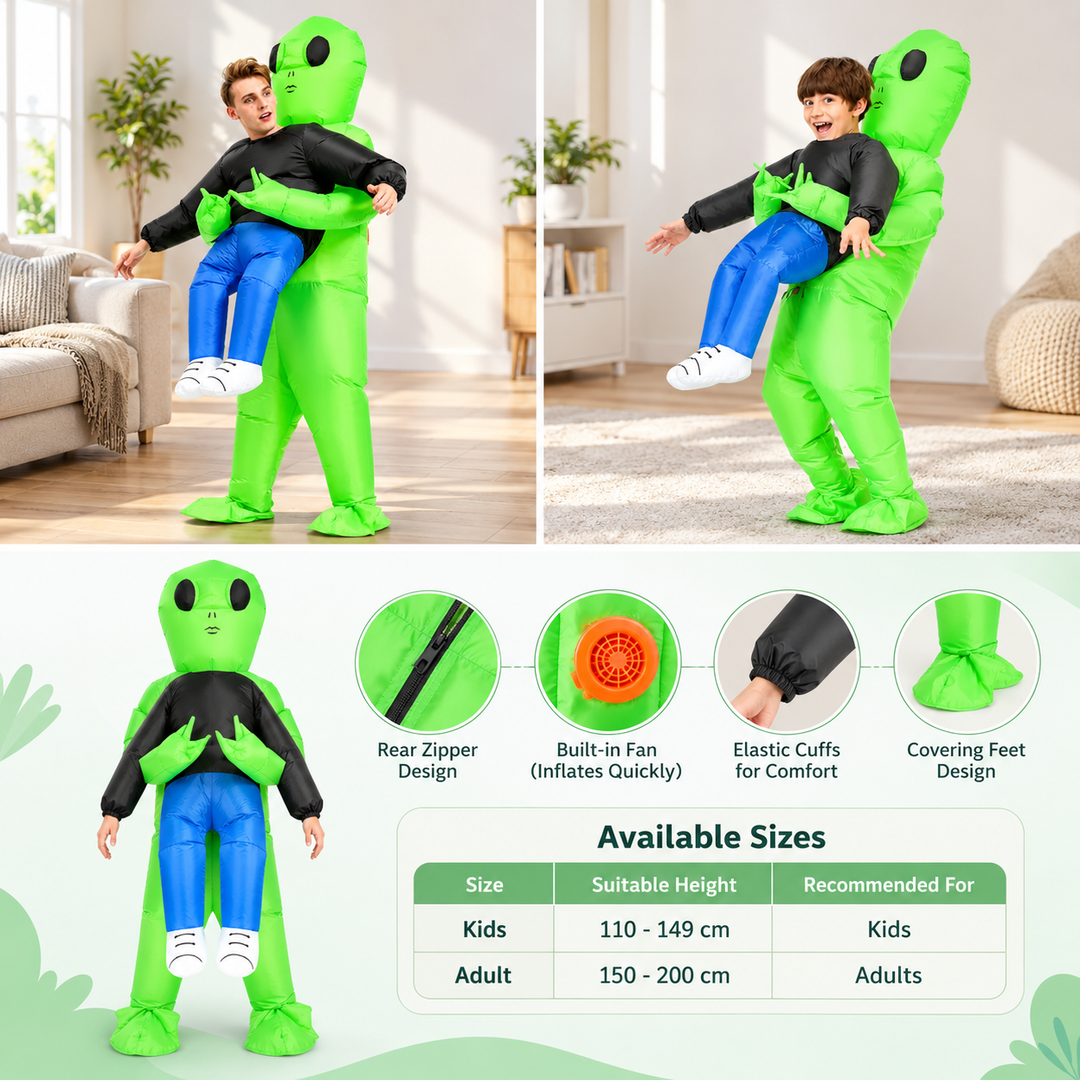 Inflatable Alien Abduction Costume Kids Halloween Costume