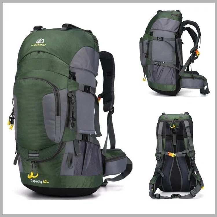 60L Waterproof Hiking Backpack Large Capacity Camping Trekking Travel Backpack