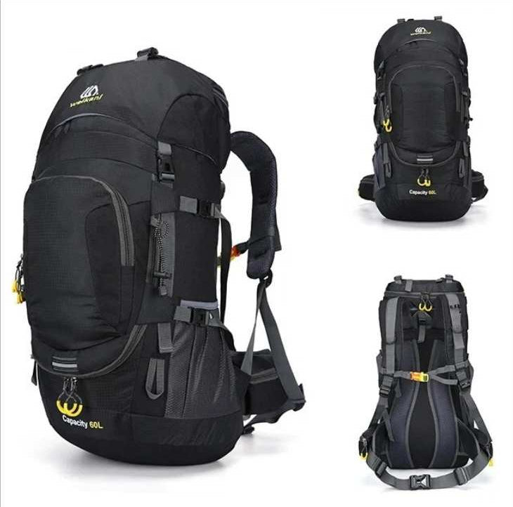 60L Waterproof Hiking Backpack Large Capacity Camping Trekking Travel Backpack
