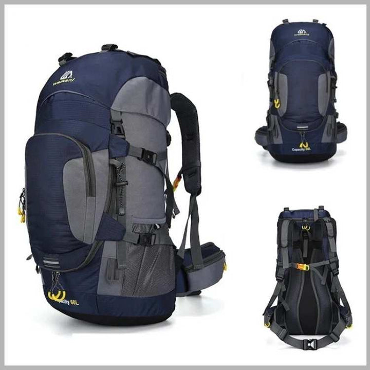 60L Waterproof Hiking Backpack Large Capacity Camping Trekking Travel Backpack