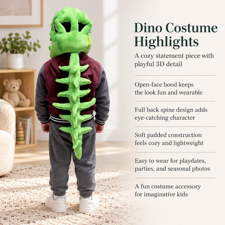 Dinosaur Plush Exoskeleton Costume Halloween Outfit for Kids and Adults