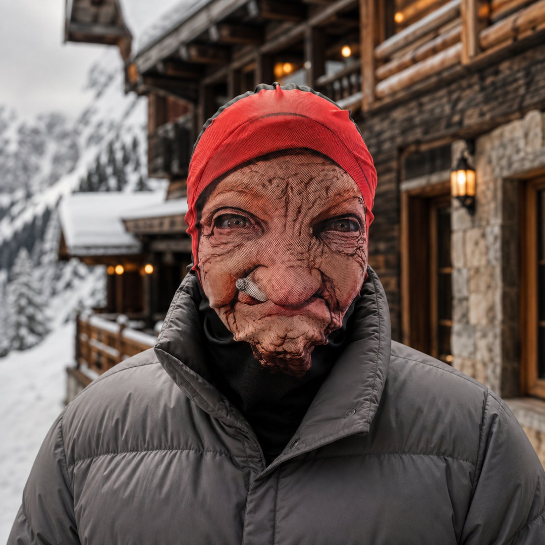 Old Lady Halloween Costume Mask Full Face Mask