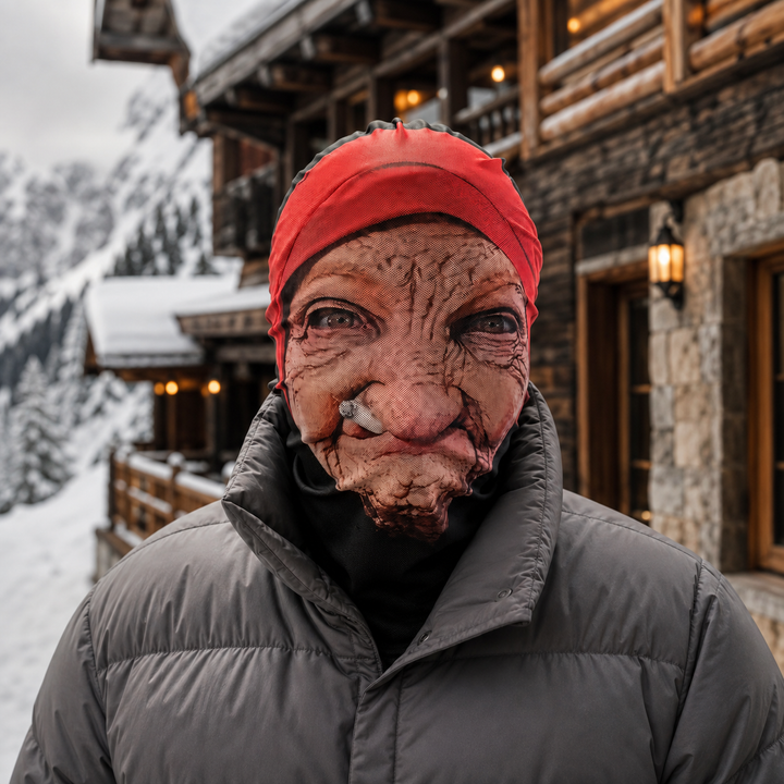 Old Lady Halloween Costume Mask Full Face Mask