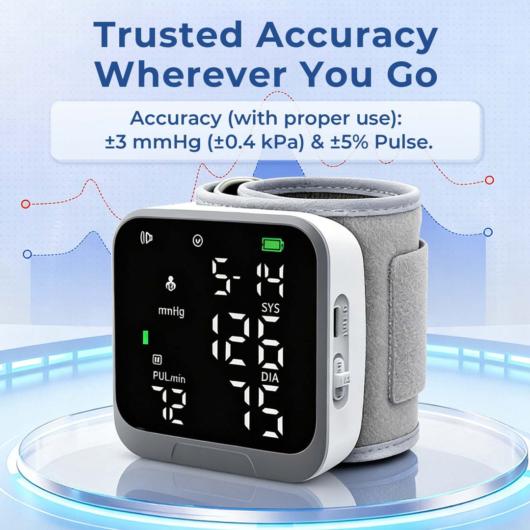 Automatic Wrist Blood Pressure Monitor Rechargeable