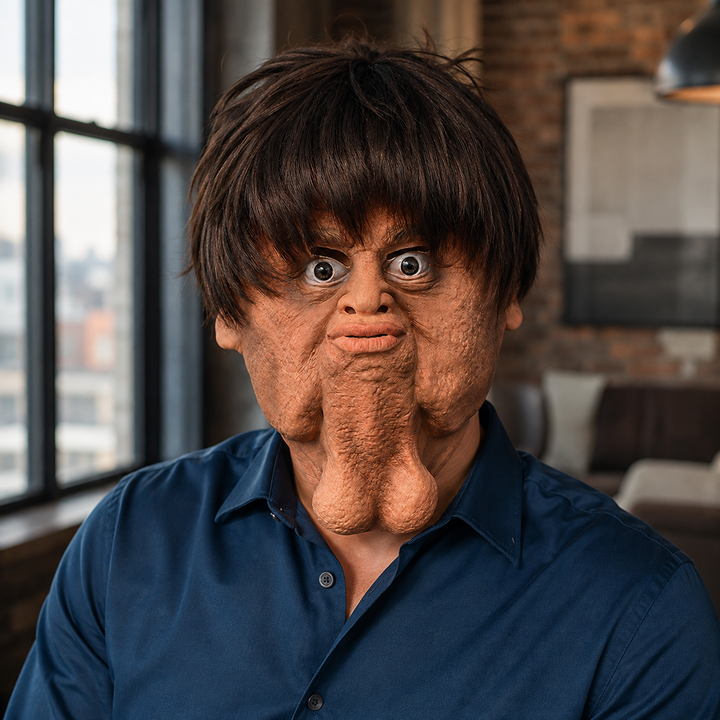 Big Chin Halloween Costume Mask Novelty Face Mask