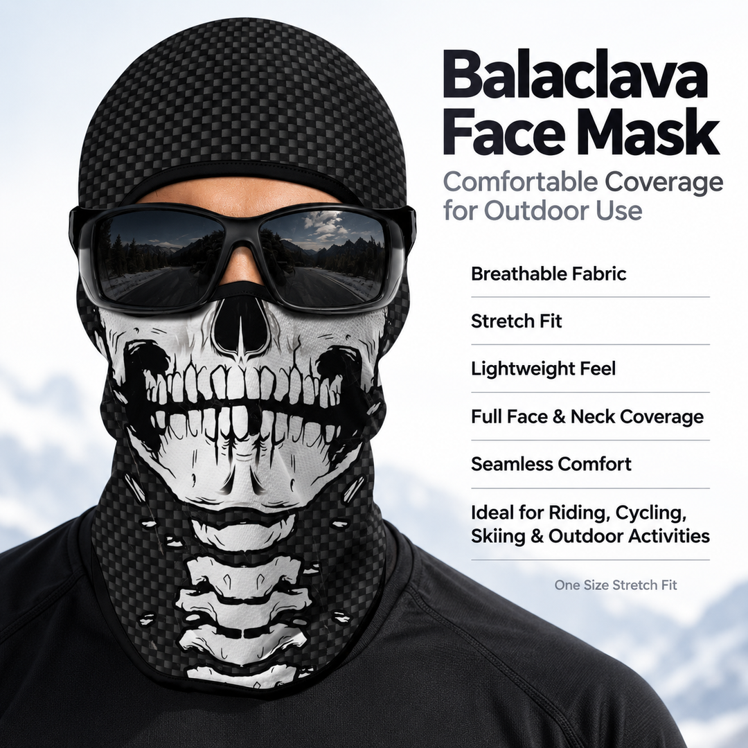 Full Face Clown Skull Halloween Balaclava Mask
