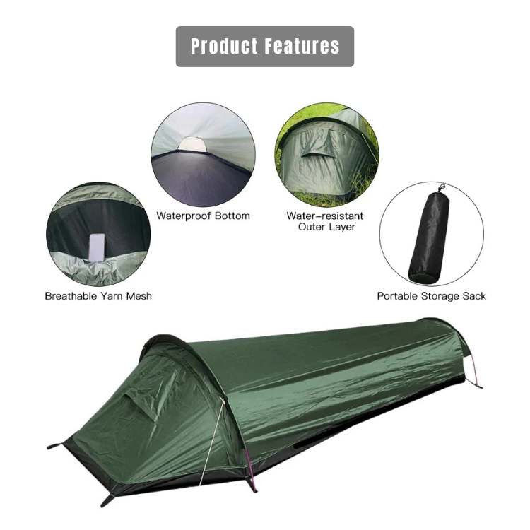 Lightweight Backpacking Tent Waterproof Solo Camping Dome Tent