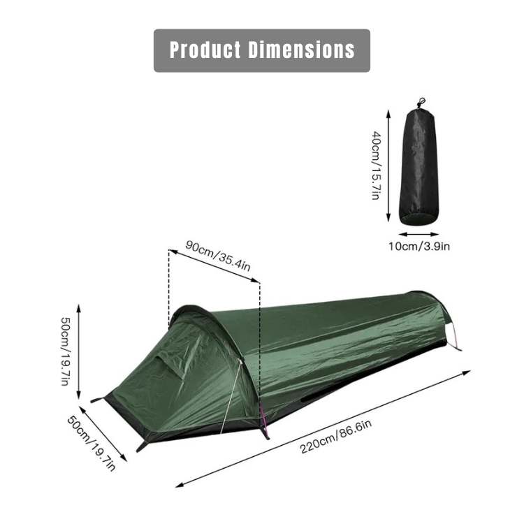 Lightweight Backpacking Tent Waterproof Solo Camping Dome Tent