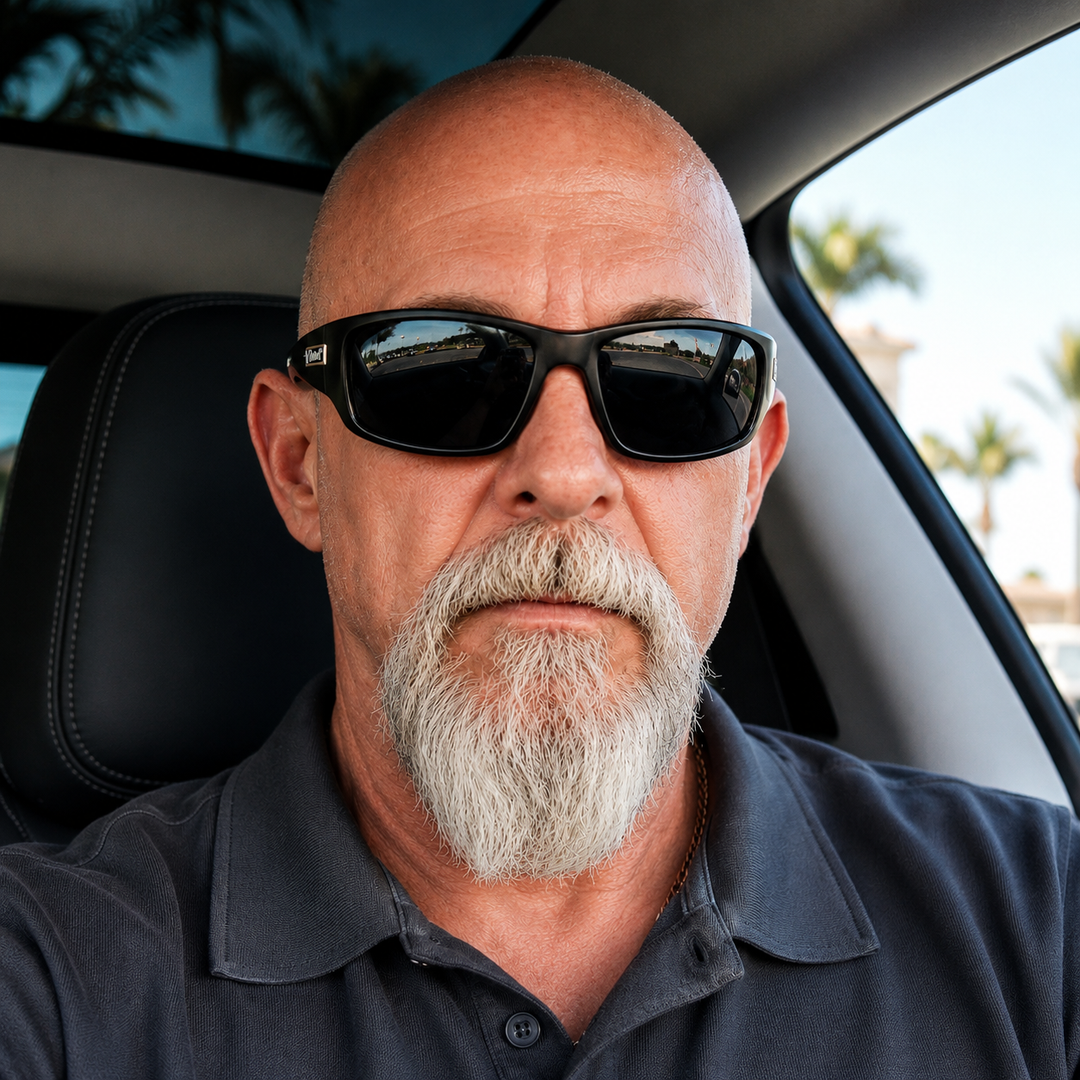 Polarized Driving Sunglasses Men UV400 Anti Glare Rectangular