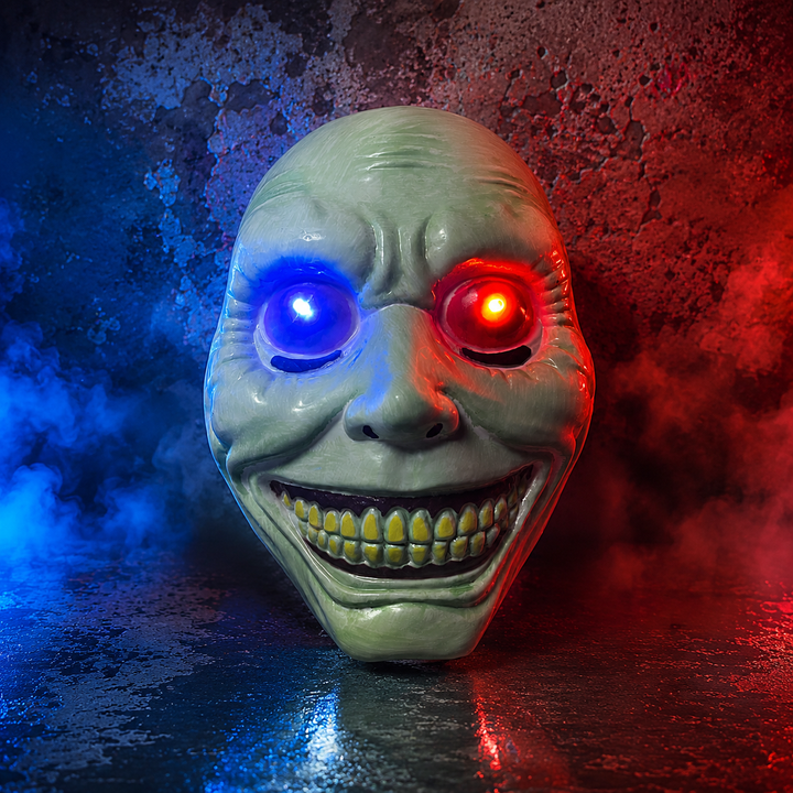 Skull Mask LED Light Up Halloween Costume Prop