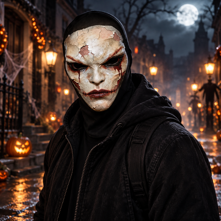 Full Face 3D Breathable Mesh Mask for Costume Party