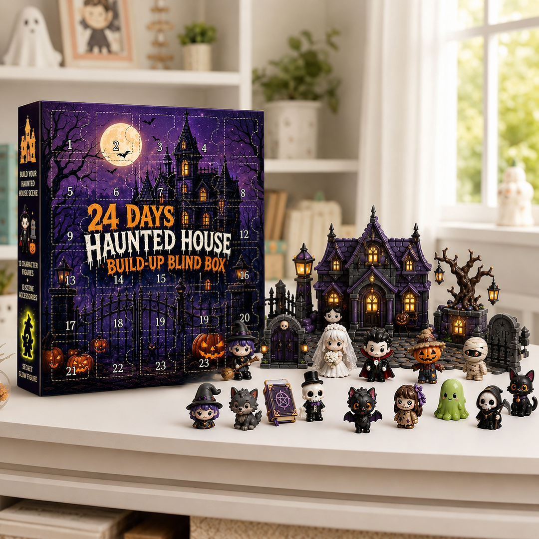Halloween Advent Calendar 24-Day Haunted House Build-Up Blind Box