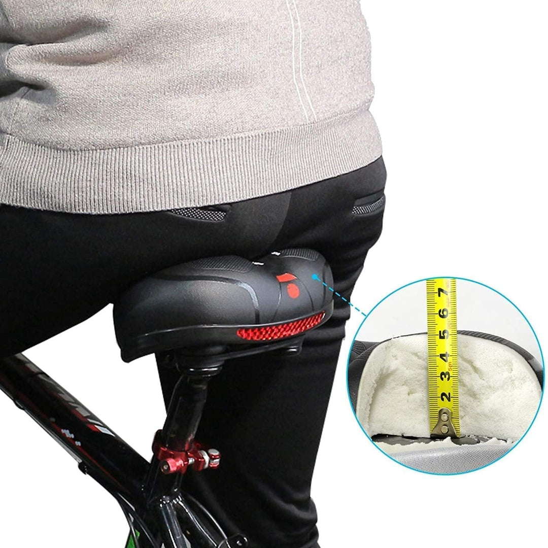 Bicycle Saddle Seat with Rear Reflector Soft Cushion Design