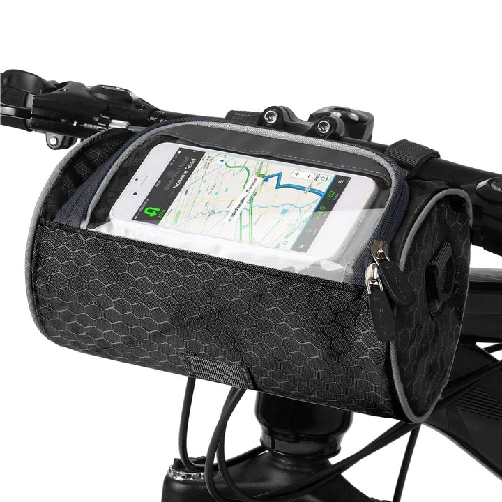 Bicycle Handlebar Bag Touchscreen Compatible Splash Resistant