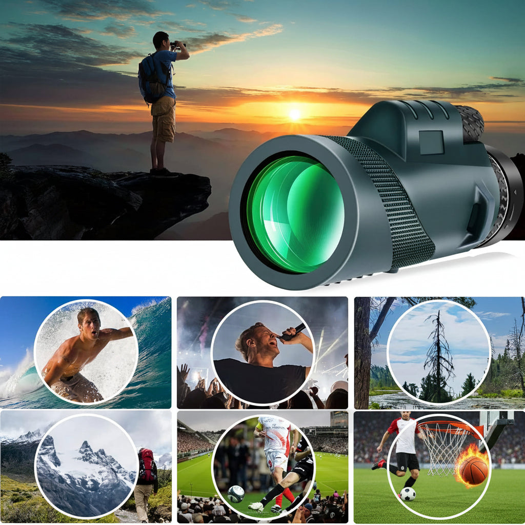 Portable Binoculars with Compact Tripod for Outdoor Travel Use