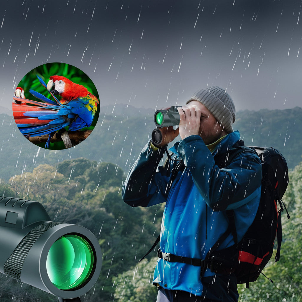 Portable Binoculars with Compact Tripod for Outdoor Travel Use