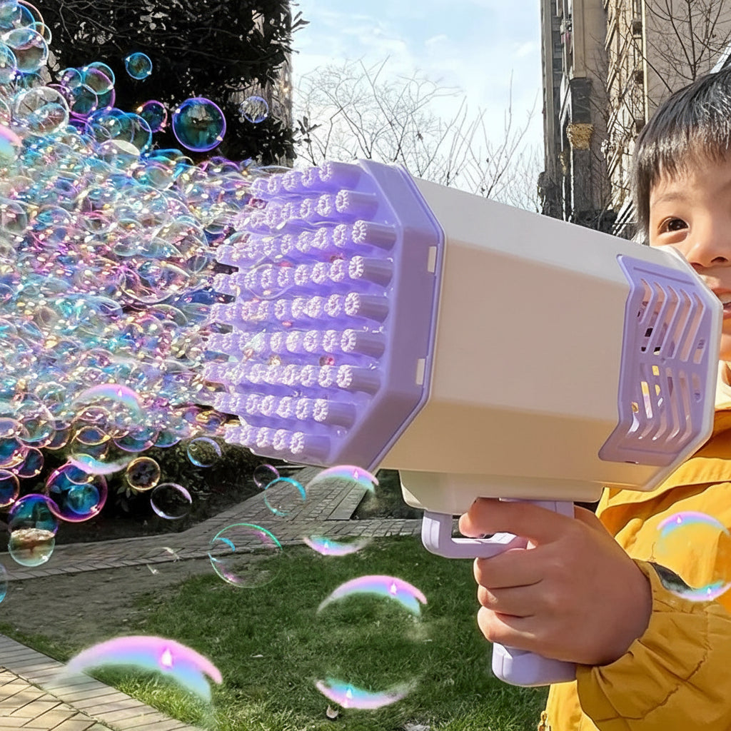 Kids Bubble Gun Toy Outdoor Bubble Blower Play Toy