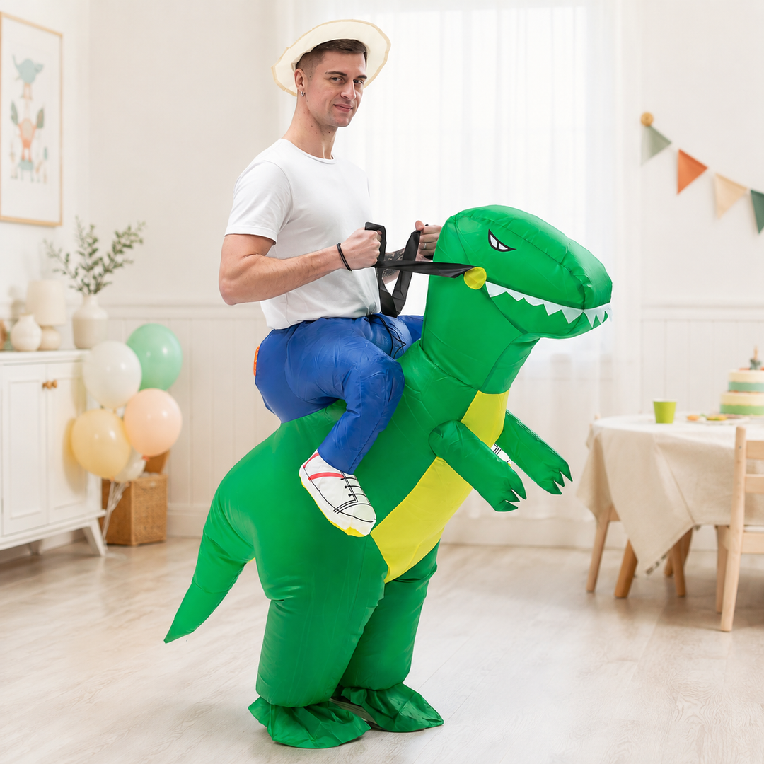 Inflatable T-Rex Ride-On Dinosaur Costume Halloween