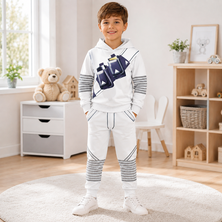 Kids DJ Costume Set Hoodie Joggers Mask
