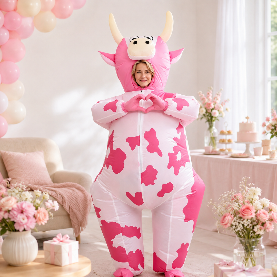 Inflatable Cow Ride On Costume Adult Halloween Costume