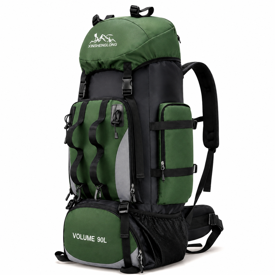90L Waterproof Hiking Backpack Large Capacity Trekking Camping rucksack
