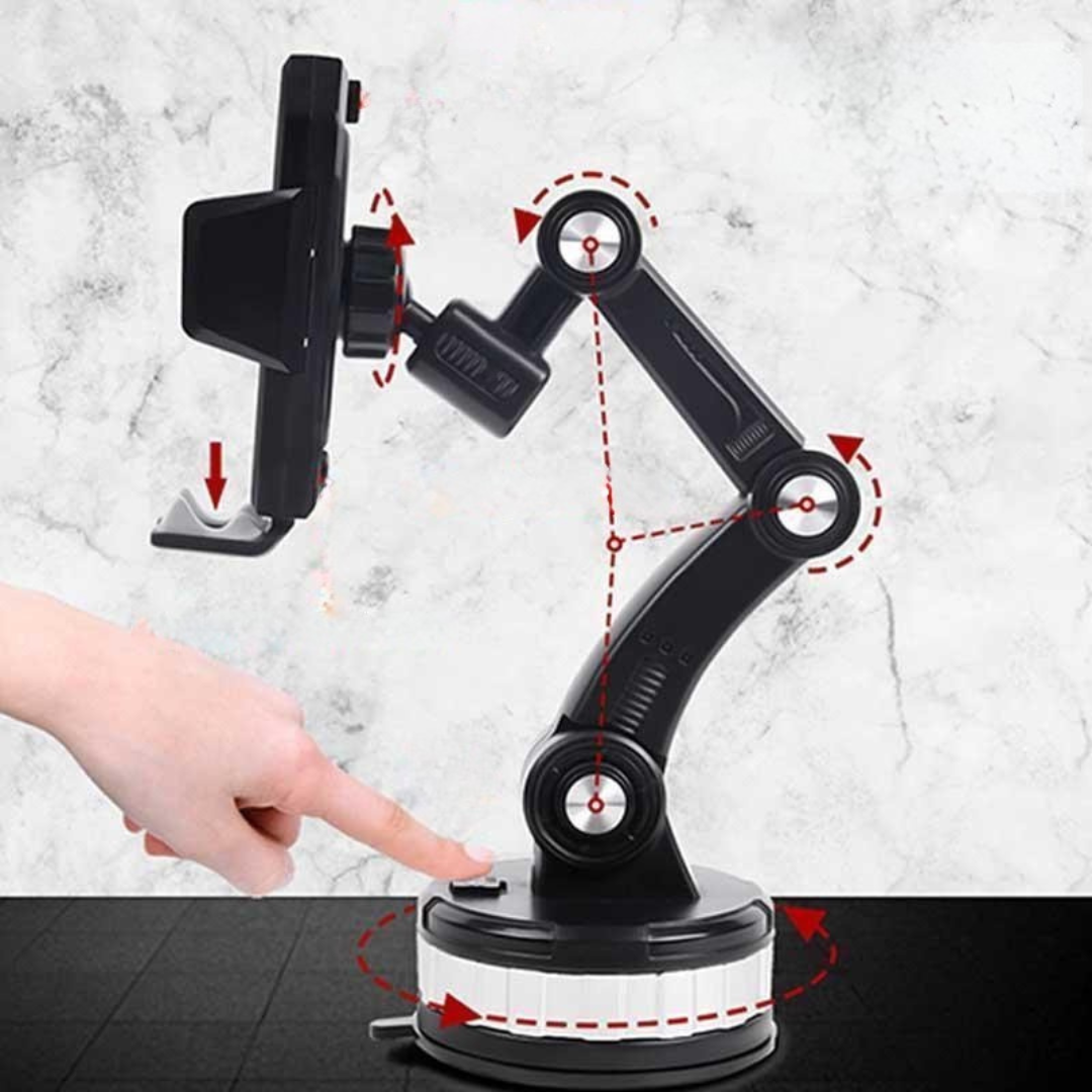Car Phone Holder Suction Cup Dashboard Mount Adjustable Stand