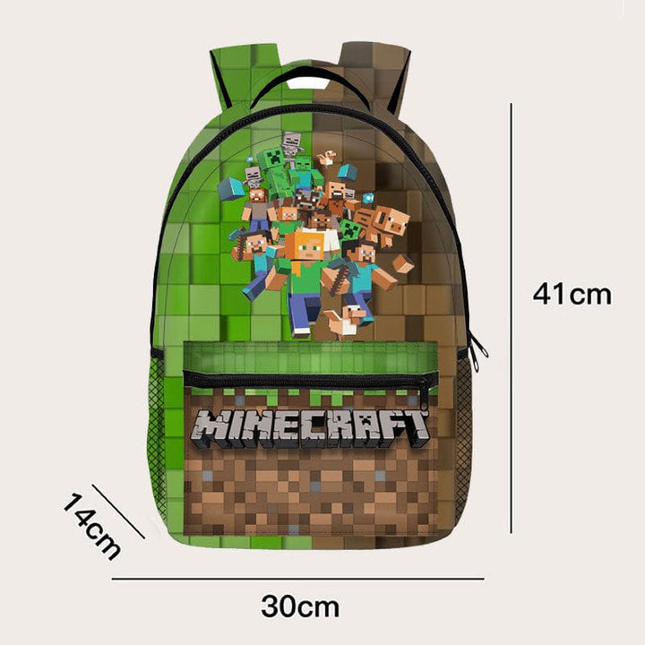 Minecraft Gaming Backpack School Bag
