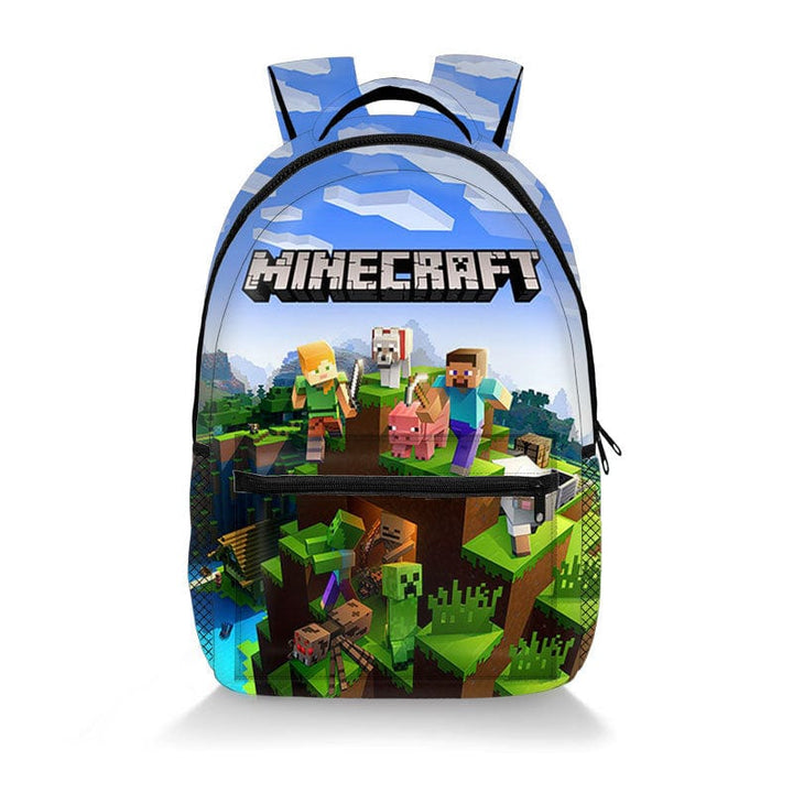 Minecraft Gaming Backpack School Bag