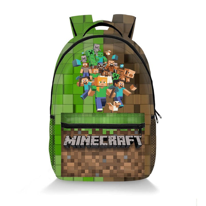 Minecraft Gaming Backpack School Bag