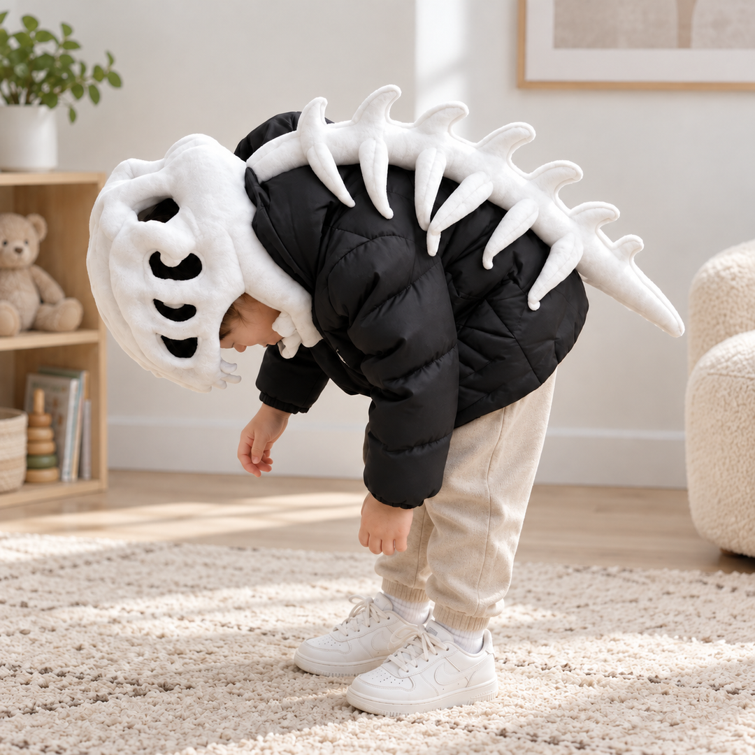 Dinosaur Plush Exoskeleton Costume Halloween Outfit for Kids and Adults