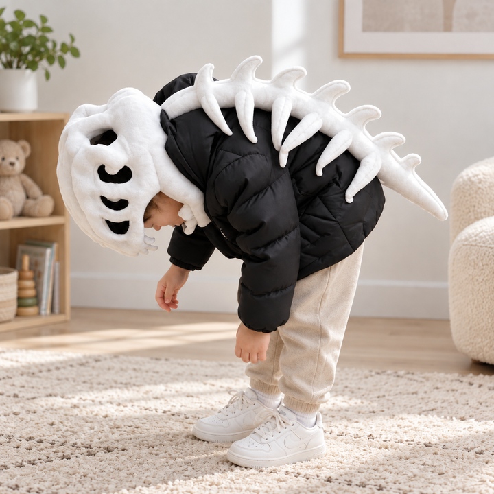 Dinosaur Plush Exoskeleton Costume Halloween Outfit for Kids and Adults