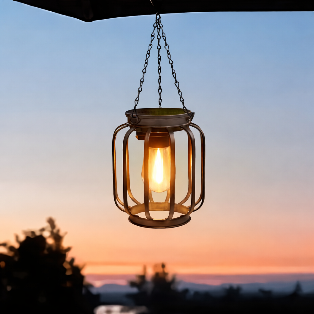Solar Hanging Lantern Outdoor Garden Lights Solar Powered LED Lanterns