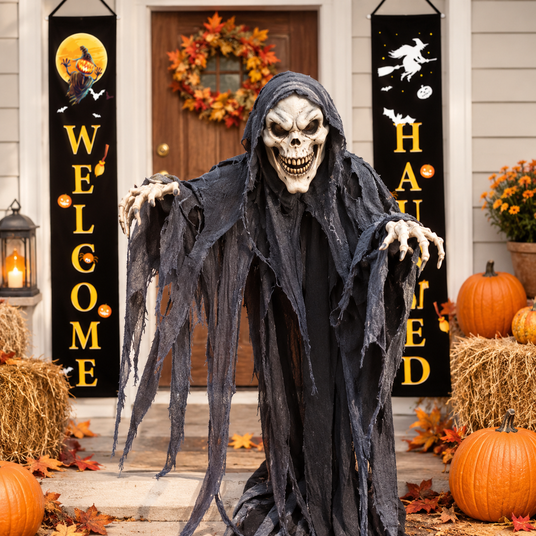 Halloween Welcome Banner Set Door Porch Decoration