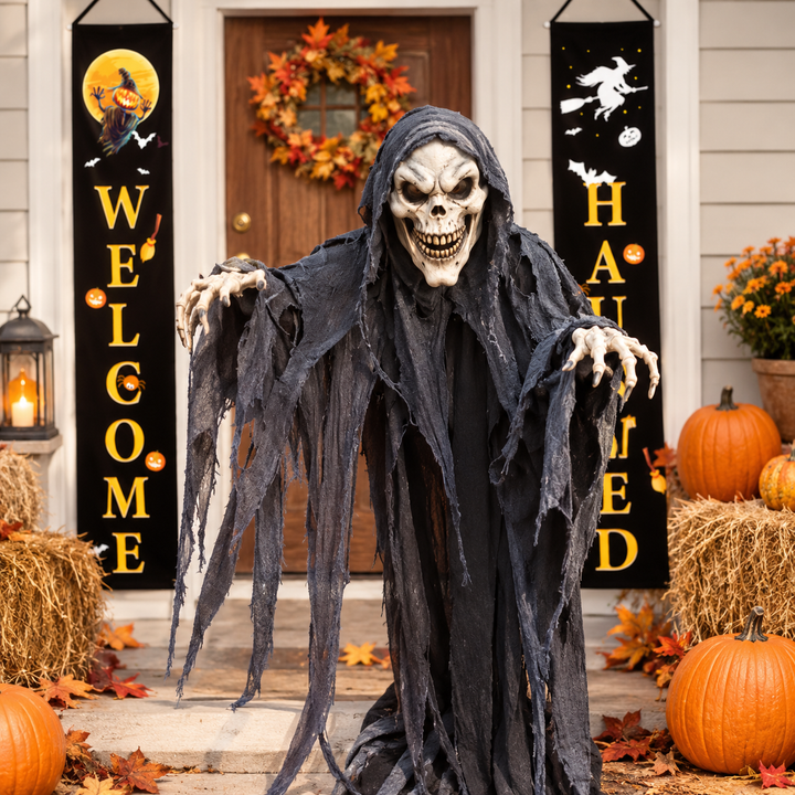 Halloween Welcome Banner Set Door Porch Decoration