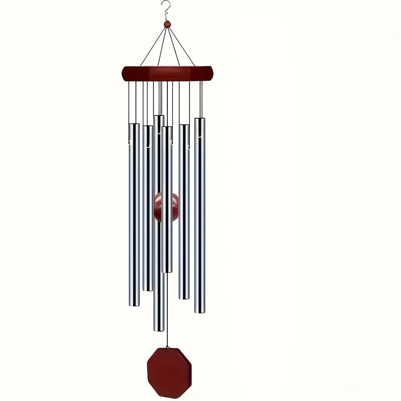 Outdoor Wind Chime Large Deep Tone with 6 Tuned Pipes Sympathy Wind Chime