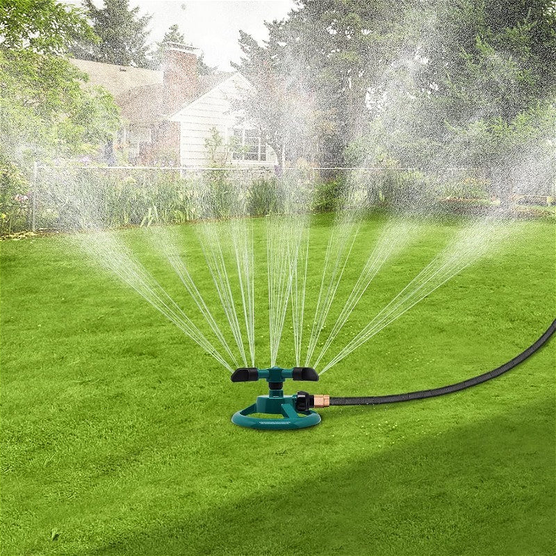 360 Degree Rotating Patio Sprinkler for Lawn and Garden Watering